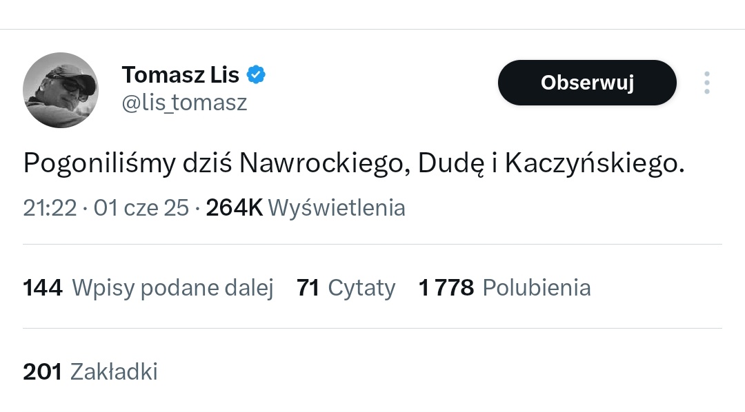 JacekPiekara's tweet photo. @K_Stanowski To jest cudo. Godzina 21.22. Jakim idiotą trzeba być, żeby coś takiego napisać po tak niejasnym exit poll?🤦 A to podobno był kiedyś dziennikarz... https://t.co/Gzry8VXmXt