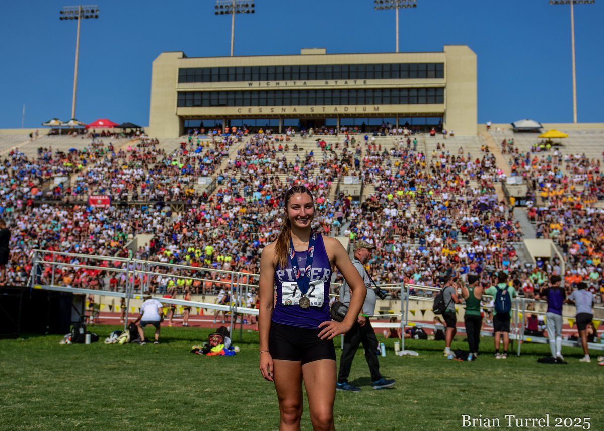DotteSportsPix's tweet photo. .@Piper_Track once again scores a state track bingo, winning at least one of each medal 1 through 8. Here's 1 through 4. #KSHSAA https://t.co/ddy5YNKSLH