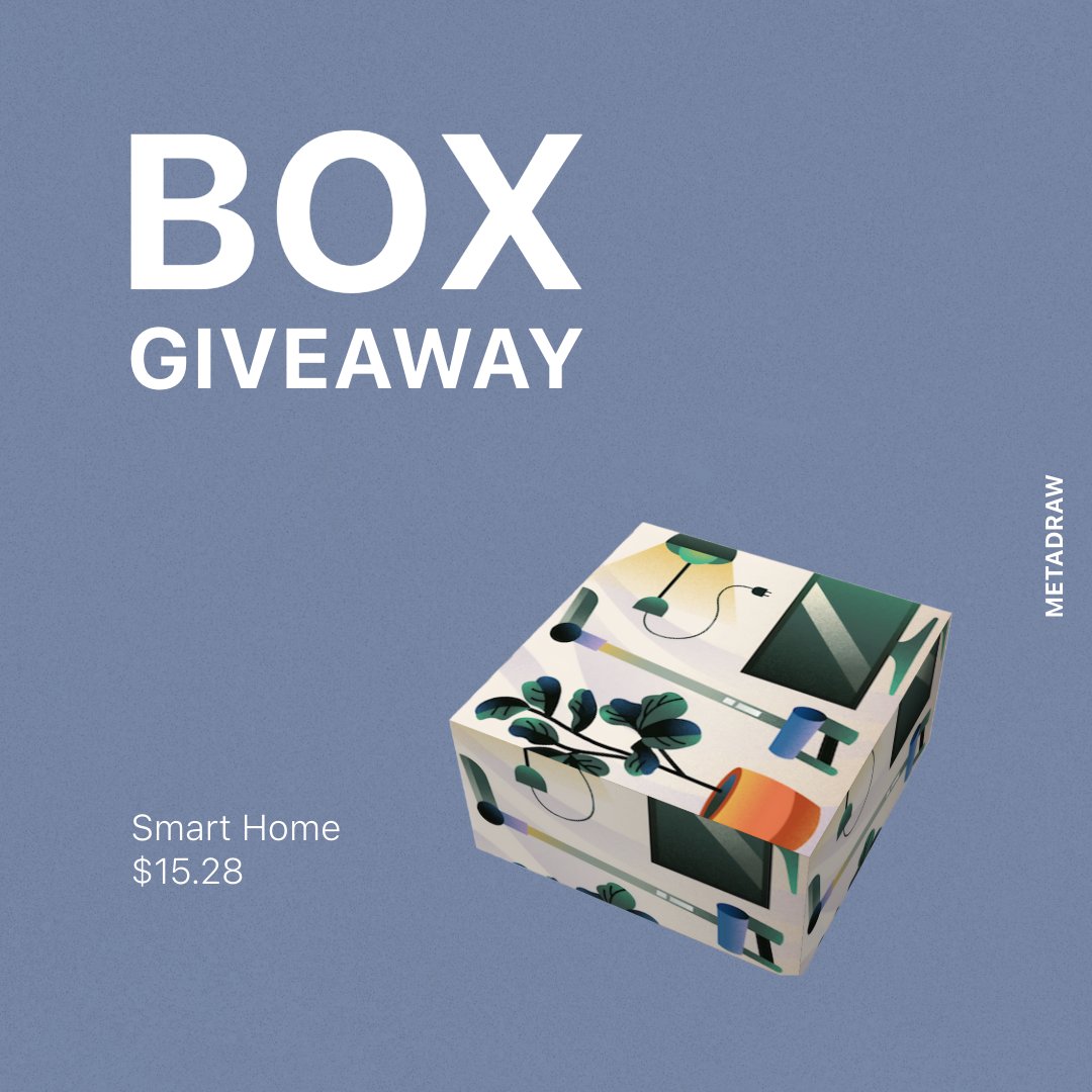 🛋️ Smart Home Box Giveaway! 

We’re giving away 3 x Smart Home Boxes—your chance to upgrade your home experience with surprises that elevate your living! 🎁

To enter:
1️⃣ Follow <a href="/MetaDraw/">MetaDraw</a>
2️⃣ Retweet this post
3️⃣ Tag 2 friends
Winners announced in 7 days—good luck! 🚀
🔗