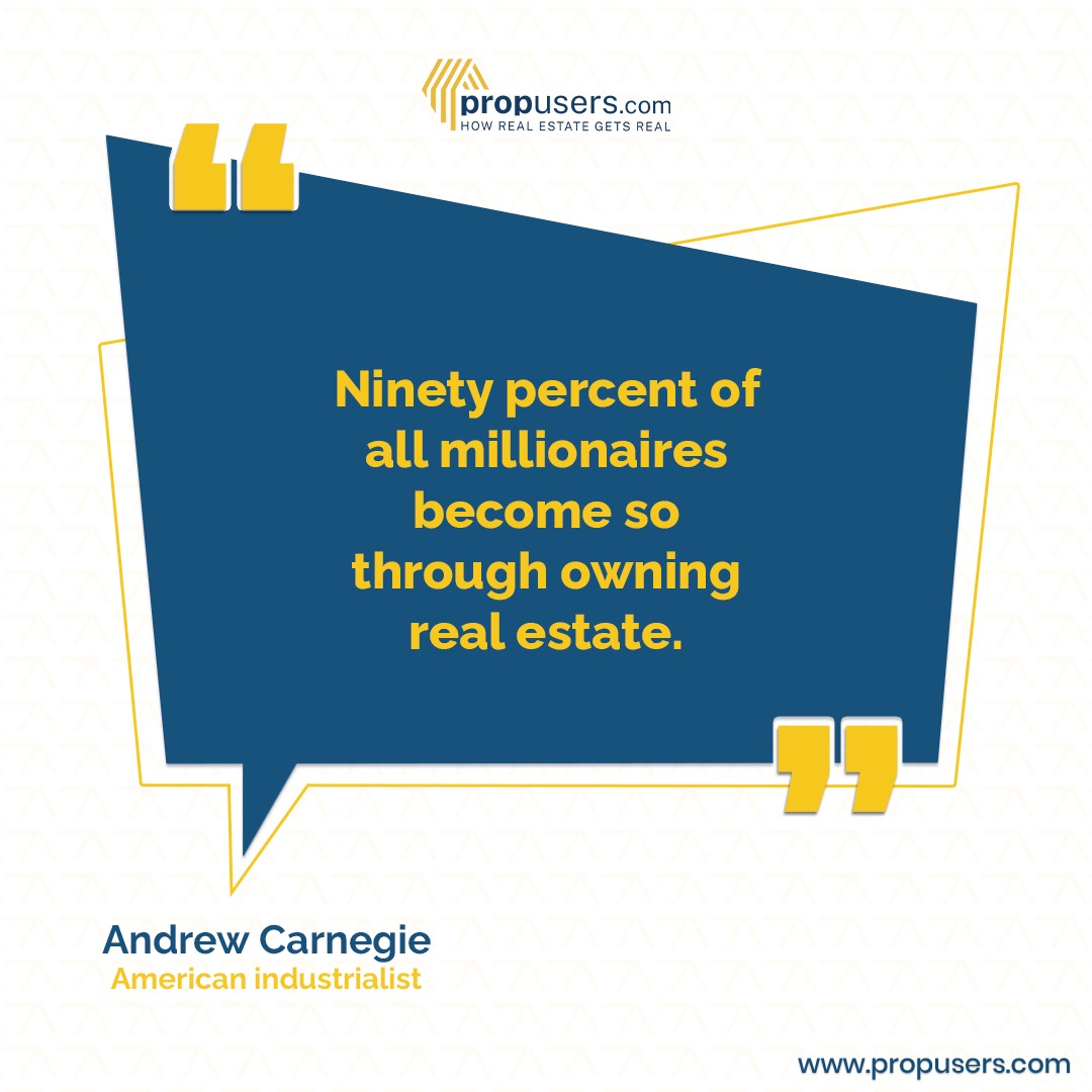 RTNPropusers's tweet photo. 💼 Millionaires Think Real Estate – Do You?
Andrew Carnegie once said, “90% of millionaires made their fortune through real estate.” At Propusers, we help you take your first step toward wealth.
#RealEstateWisdom #WealthBuilding #PropertyInvestment #Propusers https://t.co/EWiPKtzs1F