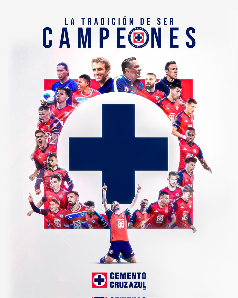 Se llama Cruz Azul, pero todos uds le pueden llamar CAMPEÓN 

#ConcaChampions #CruzAzul #campeon #Azul
