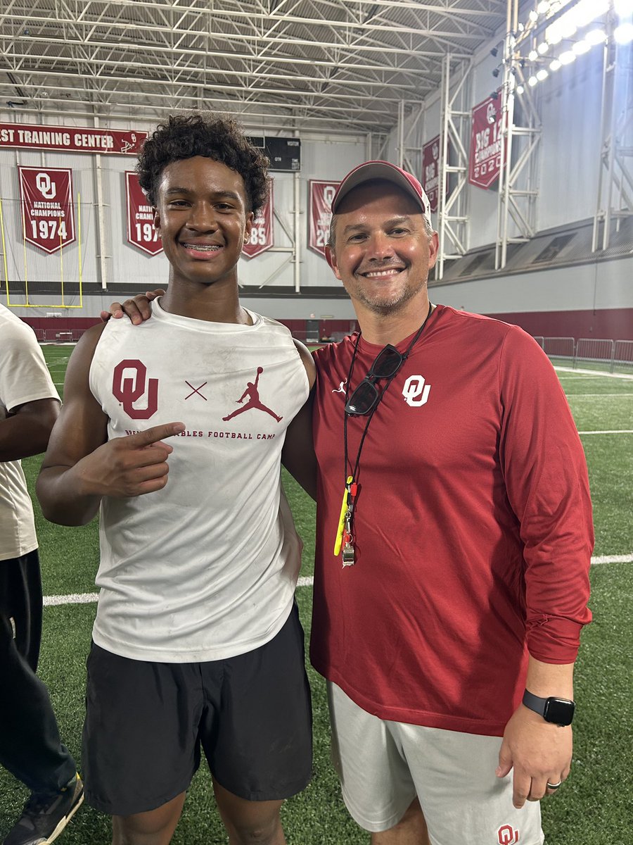 Caleb Bynum (@calebnochill) on Twitter photo Had a fun day competing and getting better at the <a href="/OU_Football/">Oklahoma Football</a> camp! Thanks to all the coaches out there today! <a href="/CoachJayCrid/">Jeremiah Criddell</a> <a href="/coach_bhall/">Brandon Hall</a> Had a fun day competing and getting better at the <a href="/OU_Football/">Oklahoma Football</a> camp! Thanks to all the coaches out there today! <a href="/CoachJayCrid/">Jeremiah Criddell</a> <a href="/coach_bhall/">Brandon Hall</a>