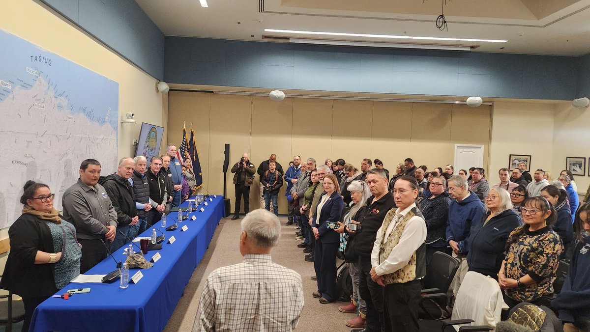 Quyanaqpak to <a href="/SecretaryBurgum/">Secretary Doug Burgum</a>, <a href="/SecretaryWright/">Secretary Chris Wright</a>, and <a href="/epaleezeldin/">Lee Zeldin</a> for visiting Utqiaġvik, seeing our homelands firsthand, and speaking with us this evening. This engagement shows your respect for our Iñupiaq communities, economy, and culture.