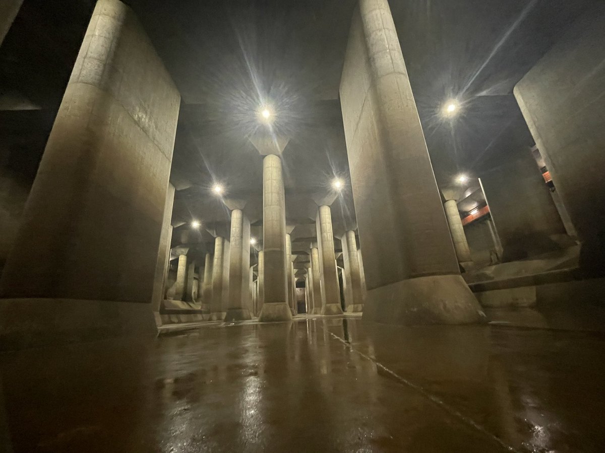 Boss8hachi's tweet image. ついに来た。
凄いなここ！
#外郭放水路調圧水槽