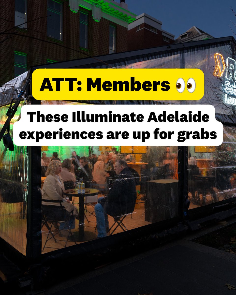 RAA (@raaofsa) on Twitter photo <a href="/IlluminateAdl/">Illuminate Adelaide</a> will soon light up your winter nights.
WIN
-Double passes to Happy Hour in the RAA Lounge
-Family passes to Universal Kingdom: The Next Era
-Night Visions family & double passes
-Double passes to Horizons
Enter here: bit.ly/3FIViV8
*T&Cs apply. <a href="/IlluminateAdl/">Illuminate Adelaide</a> will soon light up your winter nights.
WIN
-Double passes to Happy Hour in the RAA Lounge
-Family passes to Universal Kingdom: The Next Era
-Night Visions family & double passes
-Double passes to Horizons
Enter here: bit.ly/3FIViV8
*T&Cs apply.