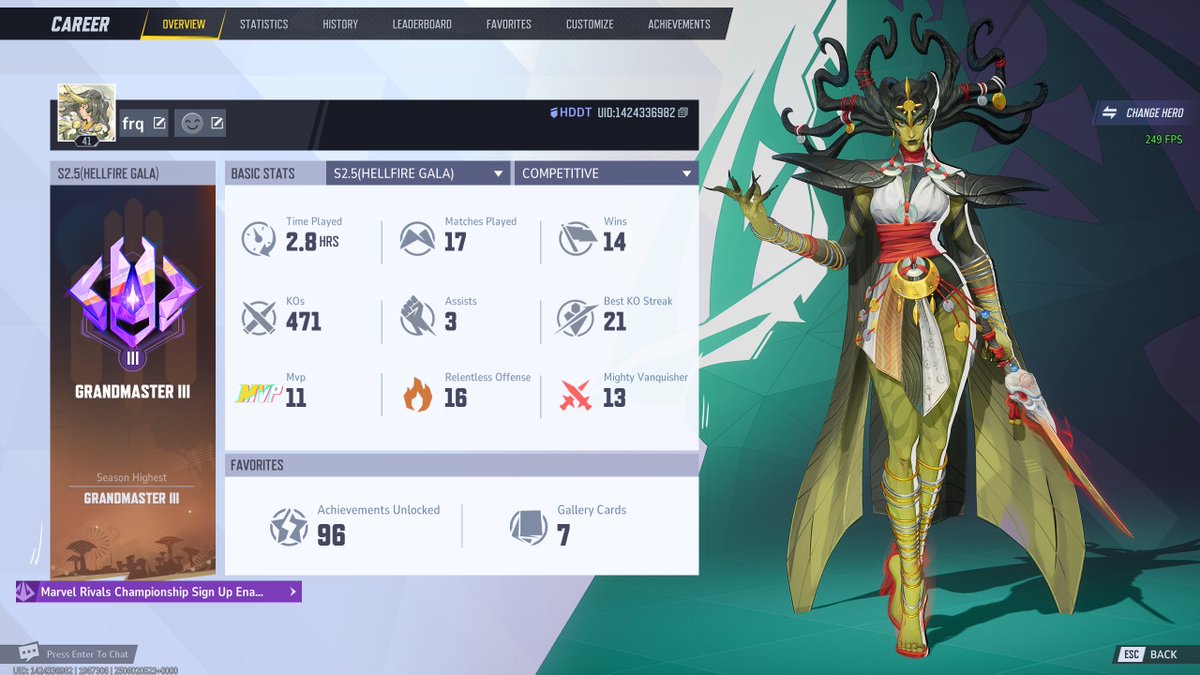 efferku's tweet image. havent played this game in a bit but i went from p2 to gm in 17 games, punisher feels hella overtuned