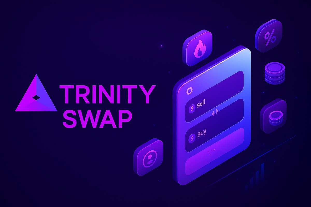 TriaiFun's tweet image. TrinitySwap
💸 Sell tokens. 📈 Grow value. 🎁 Reward LPs.
TrinitySwap’s 🔥 BAMM protocol burns on sells, collects LP fees in real time, and makes each trade count.
#TrinitySwap #CryptoDEX #Web3Liquidity 
✨🔄💎