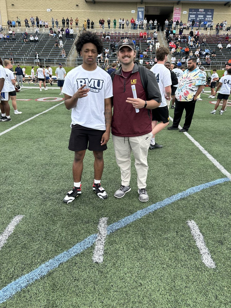 Willis Wilson (@wwilson2027) on Twitter photo Great camp today at <a href="/RMU_Football/">RMU Football</a>
Got to meet <a href="/CoachDaught/">Alex Daugherty</a> & <a href="/CoachHBecker/">Hunter Becker</a> today ! Can’t wait to compete June 4th at <a href="/UCWV_Football/">University of Charleston Football</a> football camp 💪🏾 Great camp today at <a href="/RMU_Football/">RMU Football</a>
Got to meet <a href="/CoachDaught/">Alex Daugherty</a> & <a href="/CoachHBecker/">Hunter Becker</a> today ! Can’t wait to compete June 4th at <a href="/UCWV_Football/">University of Charleston Football</a> football camp 💪🏾