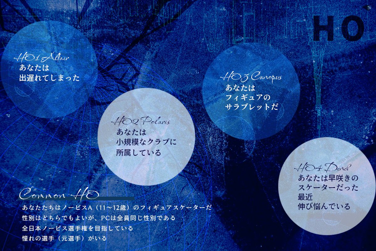 hosiusaLab_TRPG's tweet photo. ＼\🐰 制作中シナリオのお知らせ 📡/／
　　　✧𝗖𝗮𝗹𝗹 𝗼𝗳 𝗖𝘁𝗵𝘂𝗹𝗵𝘂 𝟲𝘁𝗵✧
【 氷の星屑を踏むとき -Frostella- 】

年少探索者 × フィギュアスケート × ジュブナイル

テストプレイ：9月以降実施予定
頒布時期：2025年11月 プレ頒布予定

#Labシナリオ
#ないシナリオ #CoCシナリオ https://t.co/OrC4qthTwZ