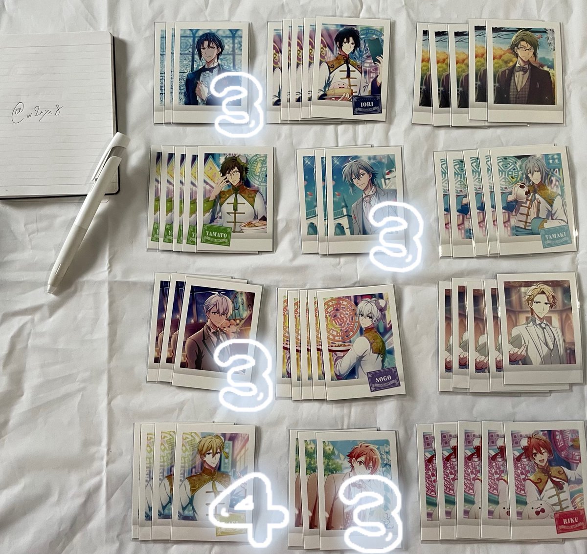 w2nyx8's tweet photo. [交換]
アイドリッシュセブン アイナナ ぱしゃこれ 14弾 マリマリ チャイナナ 箔押し

譲→一織 大和 環 壮五 ナギ 七瀬陸 天 十 亥清悠 狗丸トウマ 御堂虎於 棗巳波 万里 百
箔押し 天 亥清悠 御堂虎於 陸

求→千マリマリ

数字記載ないカード5枚

下につづく https://t.co/M5xTT4F4jm