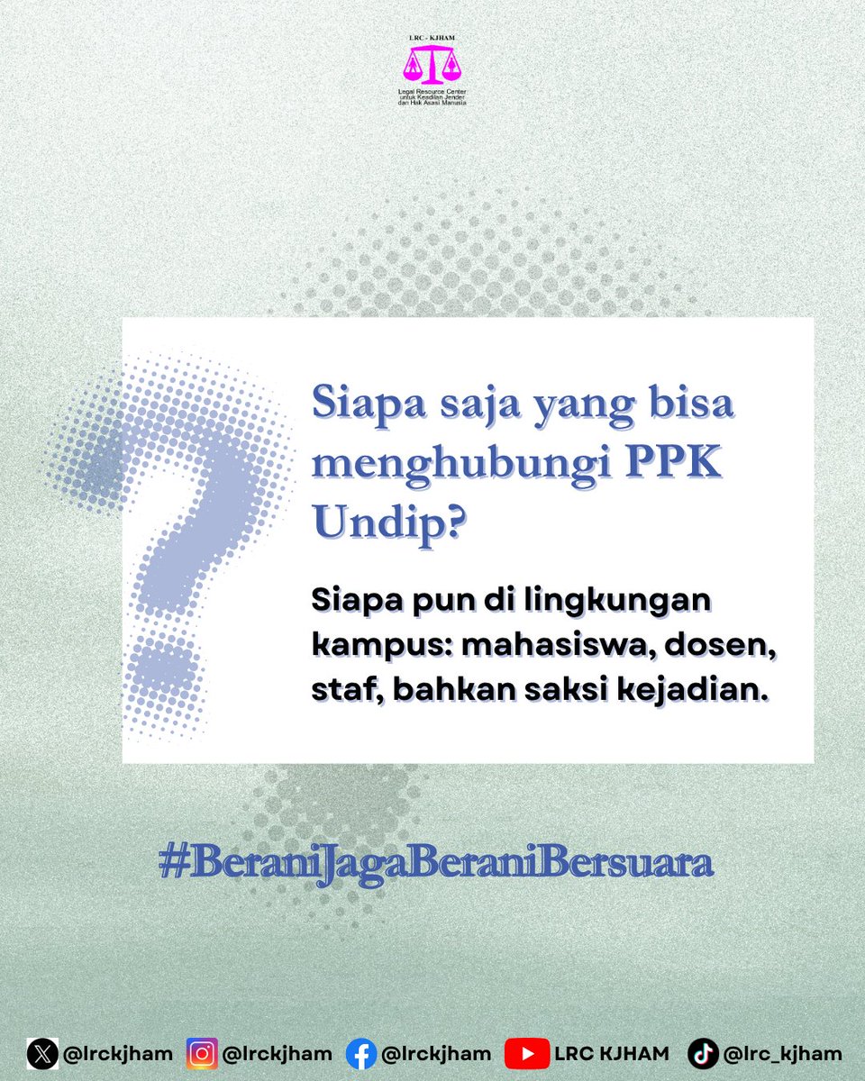 lrckjham's tweet photo. #BeraniJagaBeraniBersuara #CommUndip#lrckjham #satgasppkundip https://t.co/6SGmcn8cDq