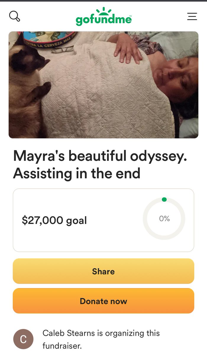 Hey thought I would share this here but my best friends mom has been fighting cancer for 2 years, he dropped out of college to move home and help take care of her. They started a go fund me so I thought I would try and help him spread it around. 

gofundme.com/f/mayras-beaut…