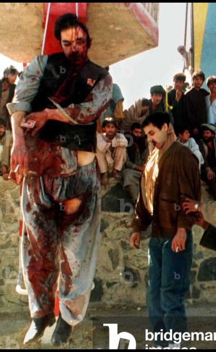 دا هم دافغانانو قاتل  دملت دښمن  داسلام او مسلمانانو سر سخت مخالف د KGB غټ جاسوس او ایجنټ  دعلماوو دښمن  په ټوله کي دمسلمان افغانستان  قاتل غدار او دښمن وو الحَمْدُ ِلله اخر هم دریښتونو رجالو په لاس  د دار سرته وخېژول شو او دټول زورېدلي کړې دلي ملت غچ دوطن اصیلو بچیانو ترې واخیست