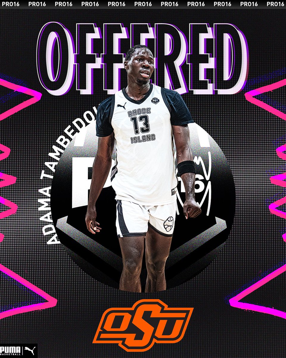 PRO16/NXTPRO League (@pro16league) on Twitter photo Congratulations to Adama Tambedou on his live period offer from Oklahoma State University.
#pro16 | <a href="/PUMAHoops/">PUMA Basketball</a> <a href="/tambedou_34/">Adama Tambedou</a> Congratulations to Adama Tambedou on his live period offer from Oklahoma State University.
#pro16 | <a href="/PUMAHoops/">PUMA Basketball</a> <a href="/tambedou_34/">Adama Tambedou</a>
