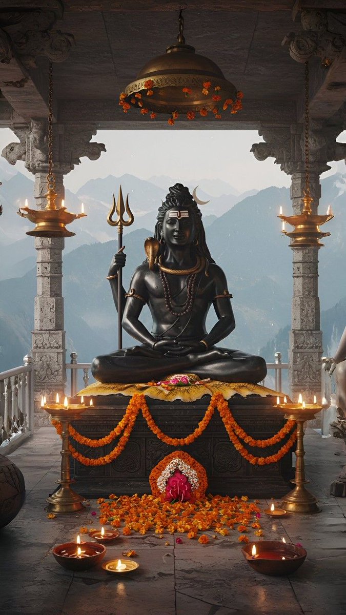 कर्पूरगौरं करुणावतारं संसारसारम् भुजगेन्द्रहारम् ।
सदावसन्तं हृदयारविन्दे भवं भवानीसहितं नमामि l

ॐ नमः शिवाय 🔱🙏🏻🚩