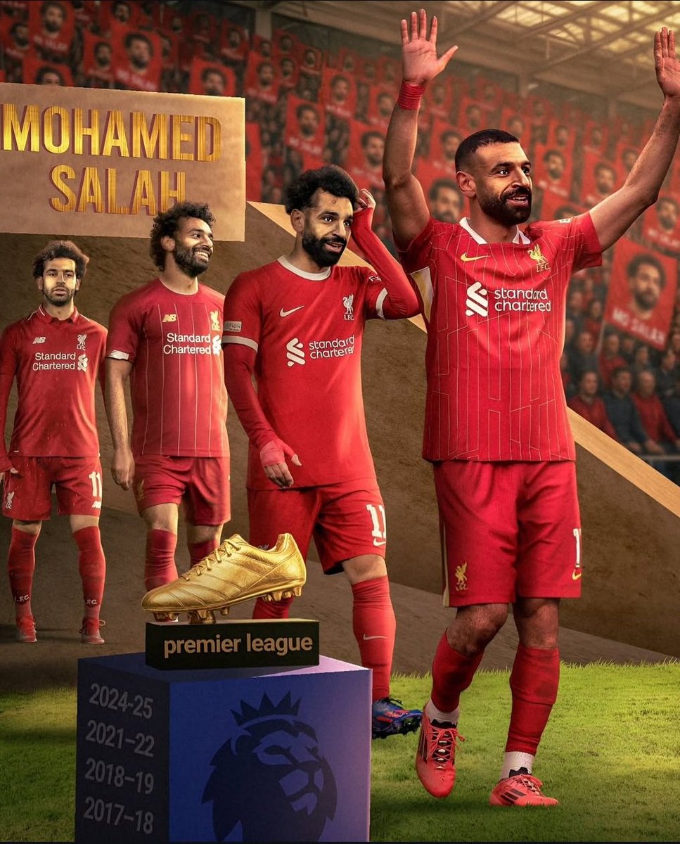 The Red π΄ Johnsen (@johnsenstle) on Twitter photo The Egyptian King wins the PL Golden Boot for the 4th time! πͺπ¬ π #YNWA <a href="/MoSalah/">Mohamed Salah</a> #Legend The Egyptian King wins the PL Golden Boot for the 4th time! πͺπ¬ π #YNWA <a href="/MoSalah/">Mohamed Salah</a> #Legend