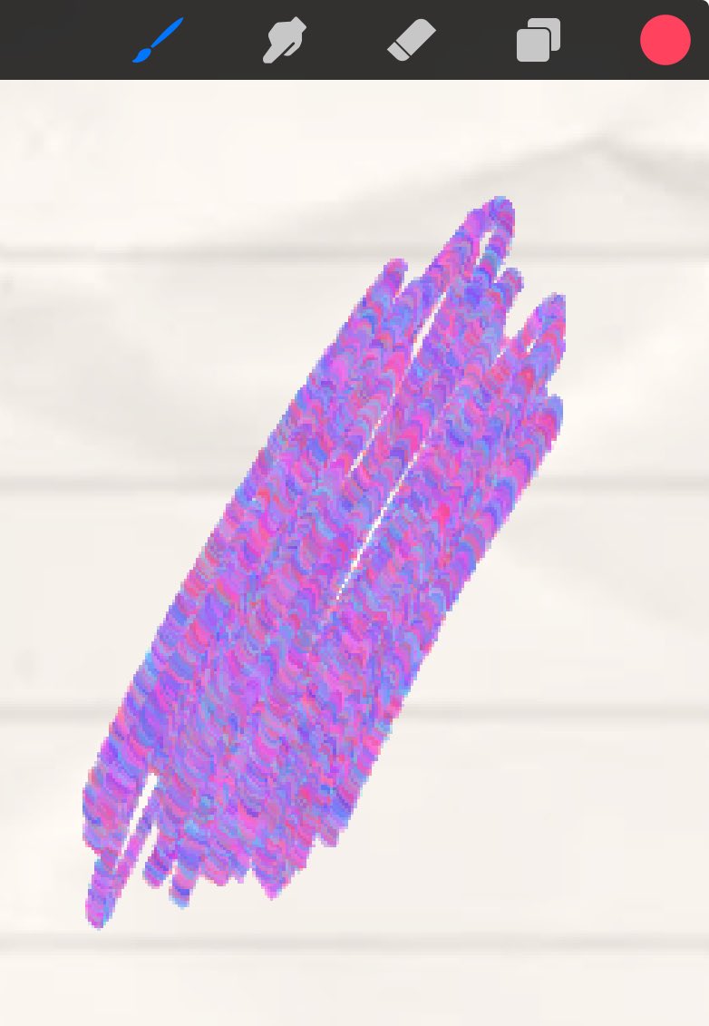 timelycollbook's tweet image. [⛑️💜] hehe. the color jitter brush gives me a sign...