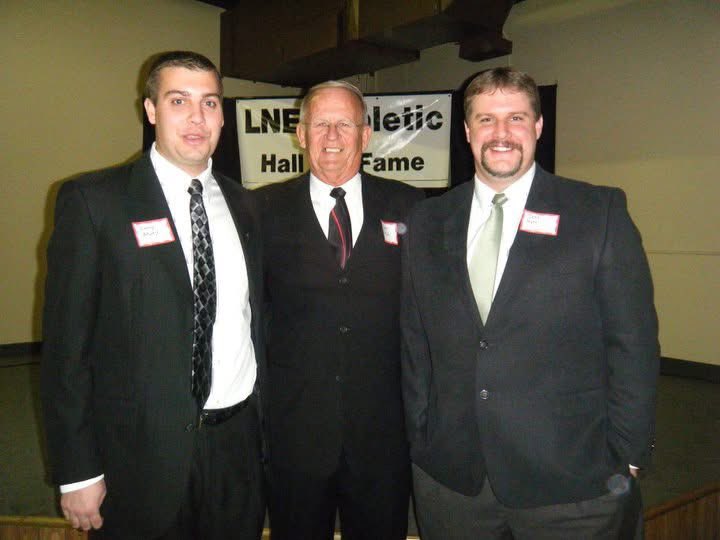 JeffMotzKFOR's tweet photo. Former @RocketAthletics 🏀 and ⚾️ HOF’er, #Huskers ⚾️ and 🏀 letterman, and my uncle Jan Wall passed away this weekend. Glad I got to visit him one last time in April. He will be missed. RIP. #OnceARocket This photo is from @JimmyMotz’ 2011 induction into LNE HOF. https://t.co/Mz7FymStI2