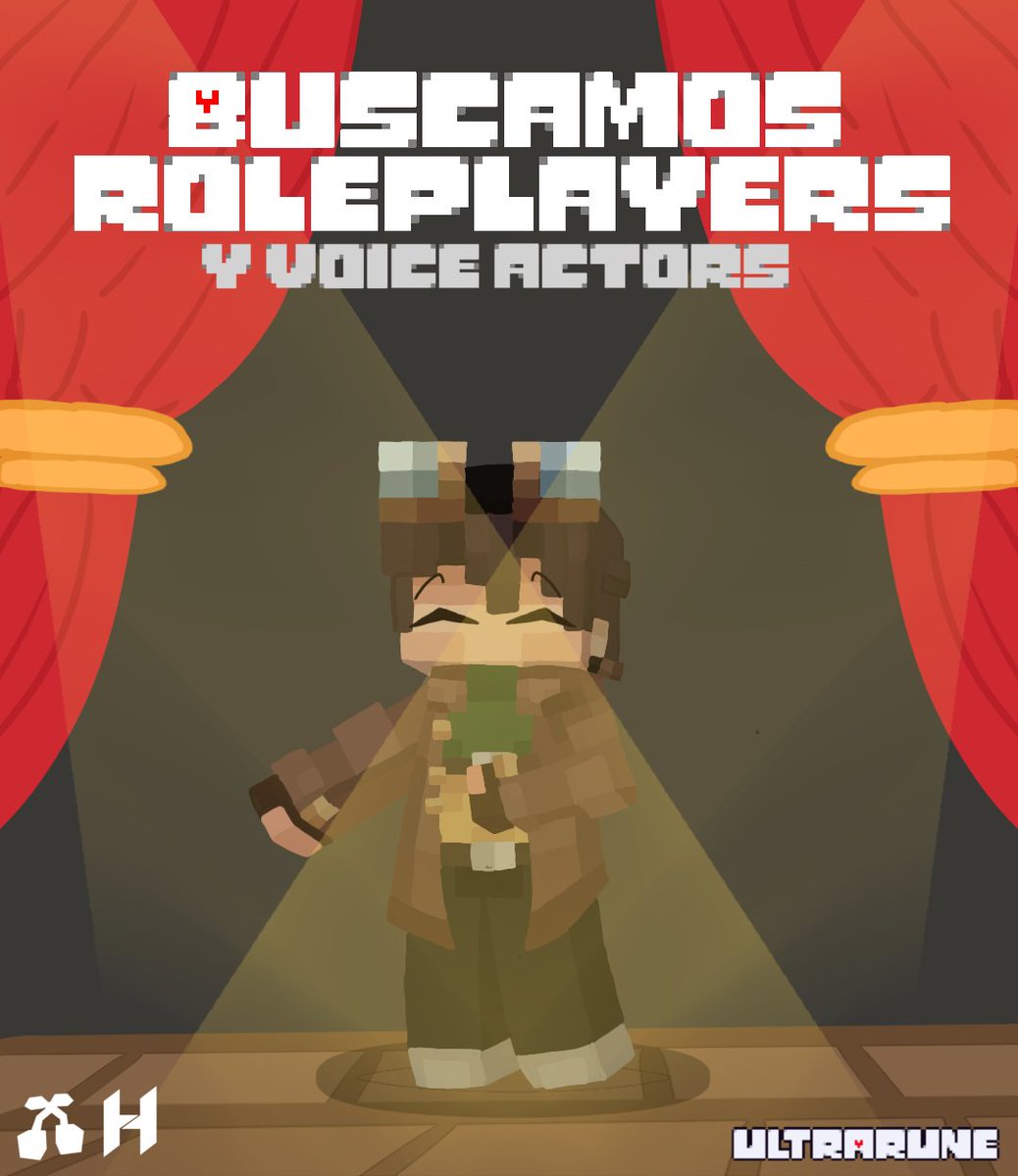 Querida comunidad, estamos buscando talentos@s roleplayers y actores/as de voz para nuestro proyecto: ULTRARUNE 

Si estas dispuest@ a postularte para estos cargos, por favor, abra ticket en nuestro servidor.

 discord.gg/kPTq32r8
