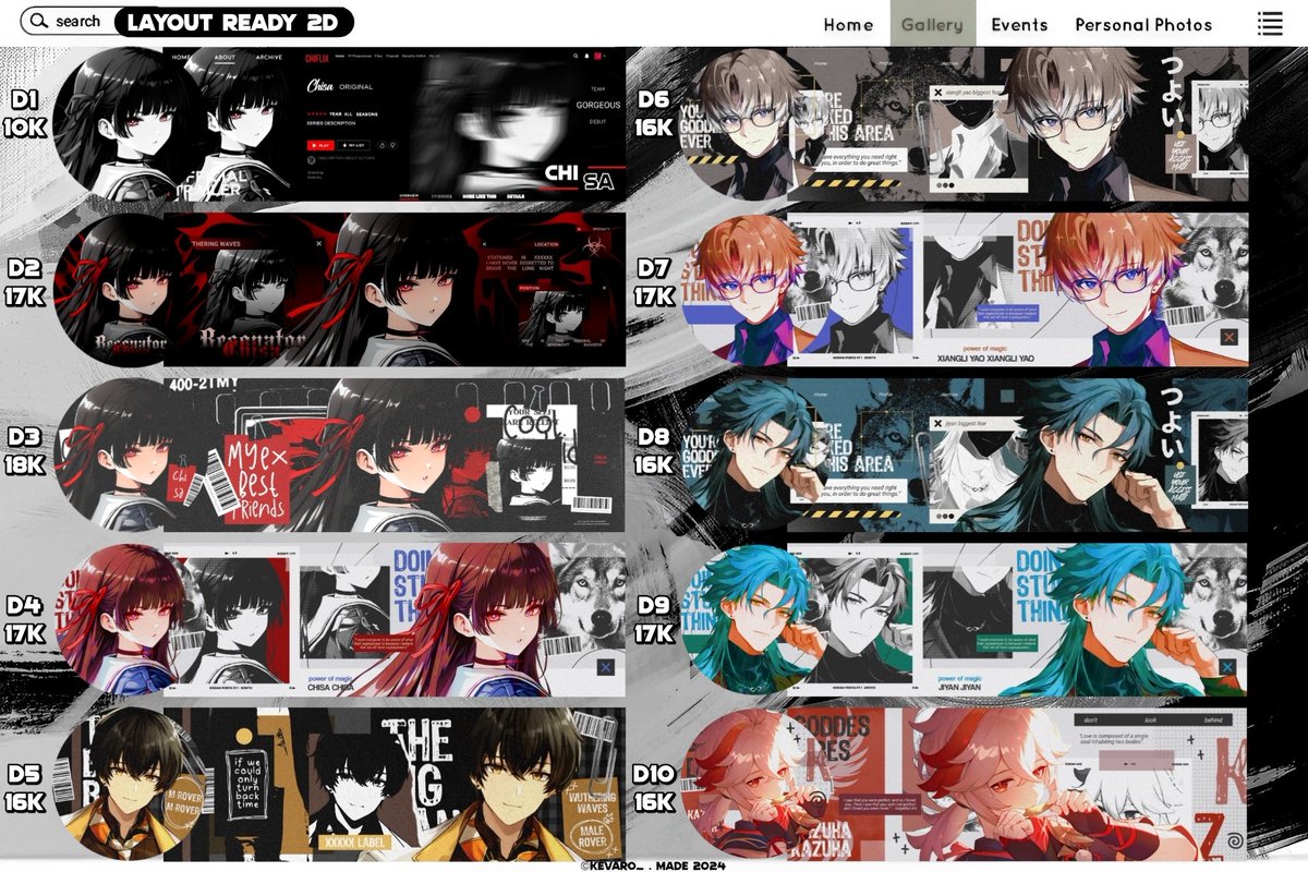 A retweet or like, anyone?

Holla ㅡ saya bawa 80 layout ready 2D ( hi3 wuwa zzz genshin hsr anime link click ) start 10K ㅡ 22K only! Take 2 dapet diskon loh 🙌 yuk mari jajan di saya guyss 🏃

(4/8)
💵 all e-wallet
#zonauang