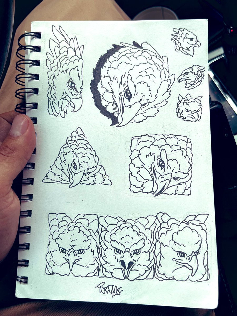 neque_art's tweet photo. Dibujo del día 
harpías “ https://t.co/MQkEd7gN6V