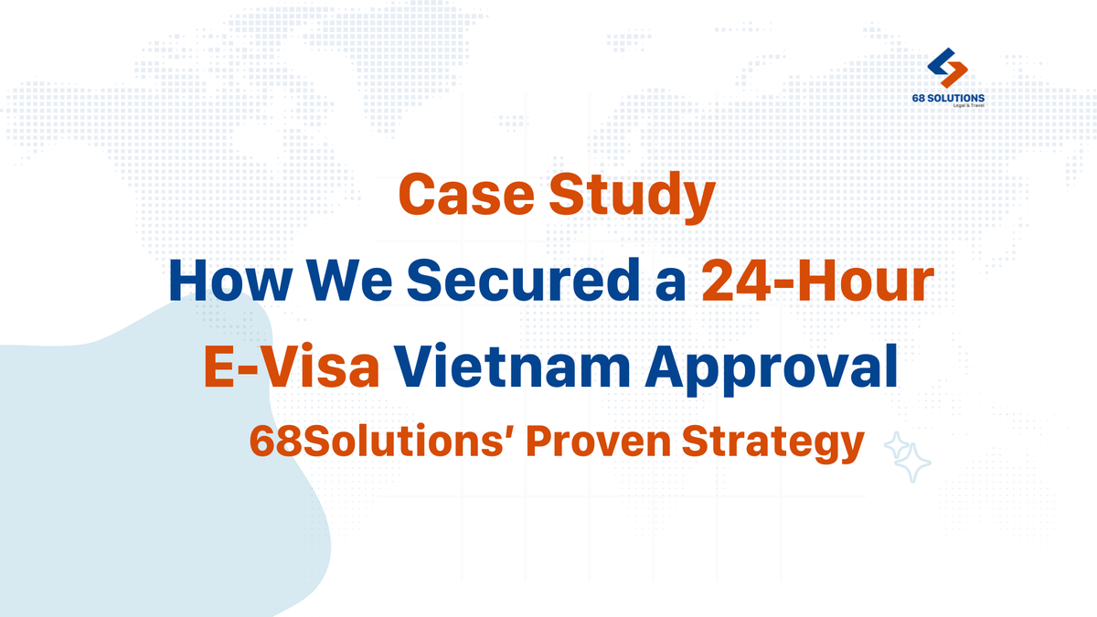 How We Secured a 24-Hour E-Visa Vietnam Approval – 68Solutions’ Proven Strategy
More informations:
na2.hubs.ly/y0dR7J0