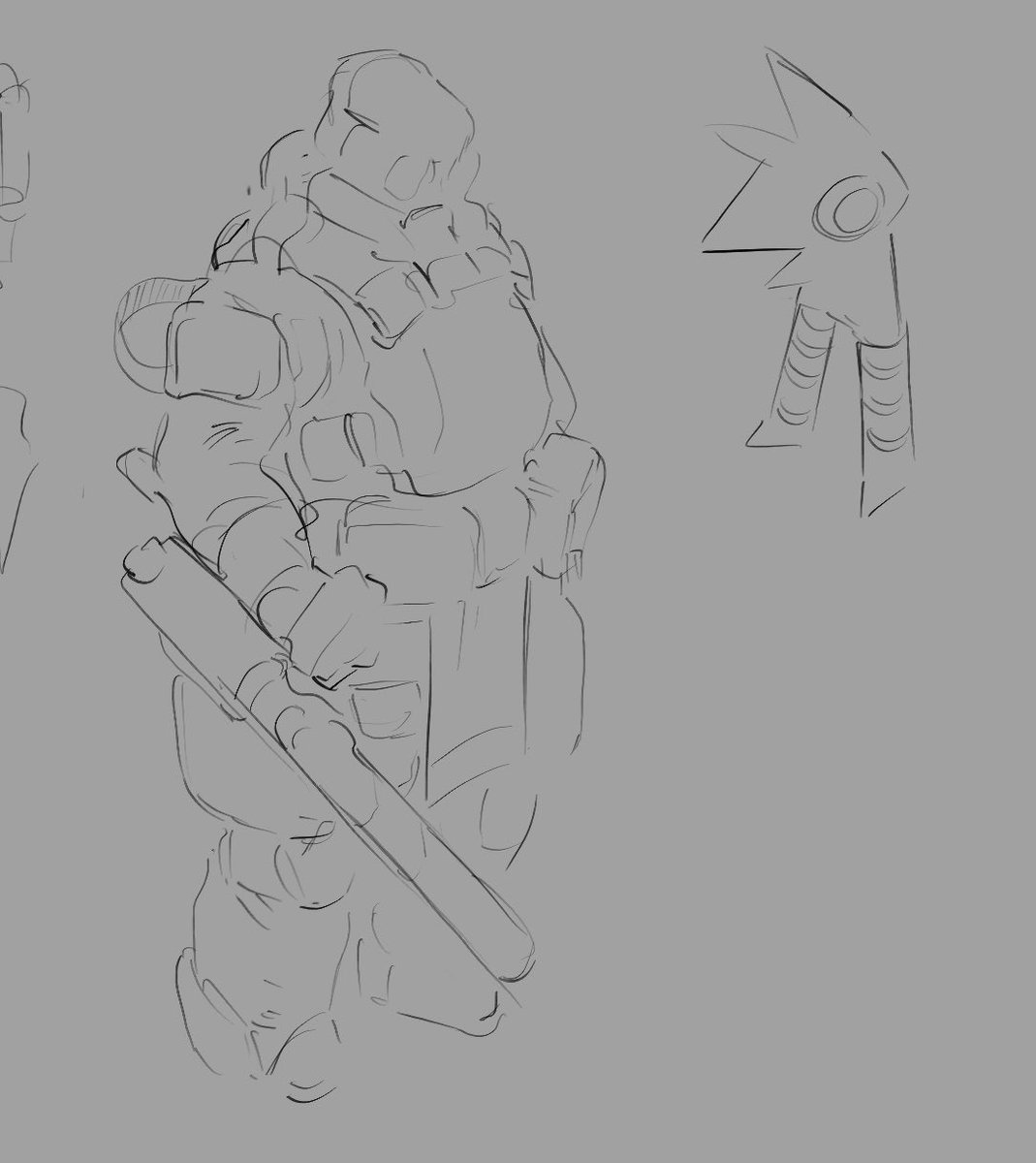 big fella (and some stupid creature)