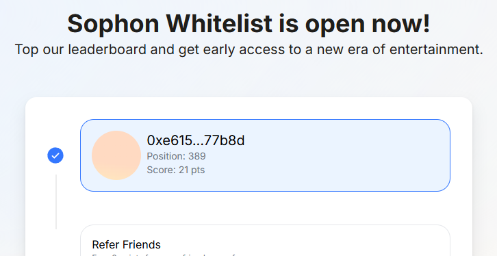 camaleonids's tweet photo. Sophon Whitelist is open!!

There are exactly two days left until the event inside @sophon home, where the Top 1000 will have early access. Don't miss it! Don't think about it any longer after $SOPH TGE, Sophon brings new things for everyone.

Enter here 👇

https://t.co/chlqOcmK46