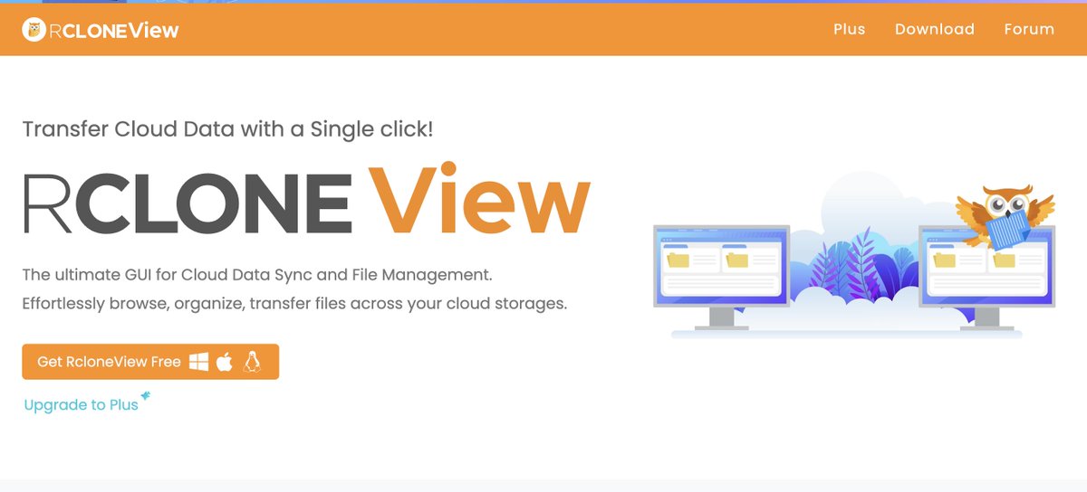 mrkiddin's tweet photo. My tool for drive management. a thread

1/7 Juggling files across a bunch of different cloud services can get really complicated, right? Well, there's a tool called RcloneView that's designed to make all that much simpler. It gives you one place to manage your digital stuff, even if it's spread out everywhere.