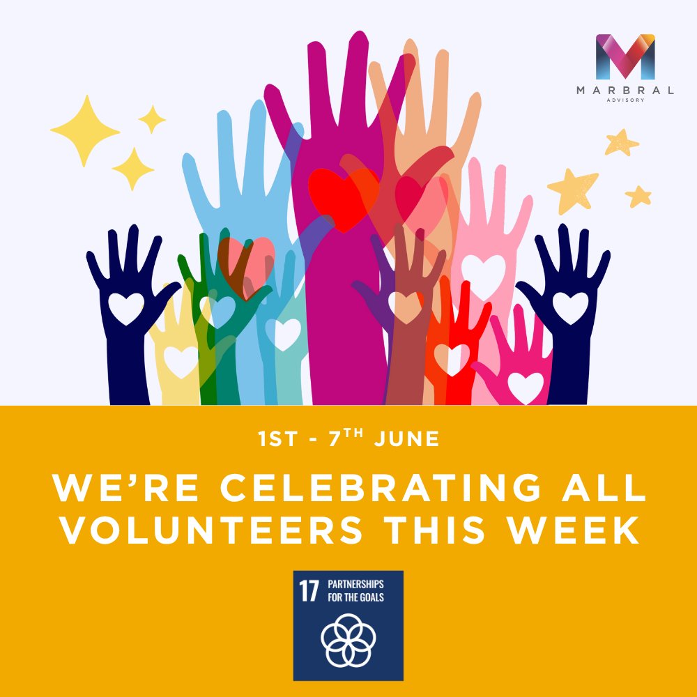 Time to celebrate all volunteers! A big shout out to Marbral Advisory’s Senior Management Team who all volunteer for their local communities working with charities, associations, and schools in Jersey, Ireland and the Isle of Man #VolunteersWeek #SDG17 #MarbralAdvisory