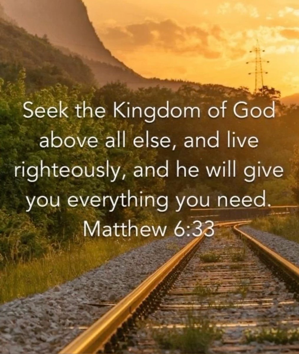 RocioGa30678861's tweet image. “But seek ye first the kingdom of God, and his righteousness; and all these things shall be added unto you.”
Matthew 6:33 KJV