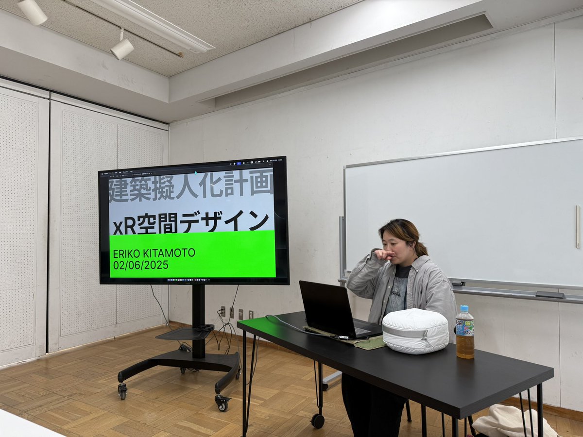 東京藝術大学の授業　特論建築情報学で今日は神奈川工科大学准教授　北本英里子先生のゲスト講演