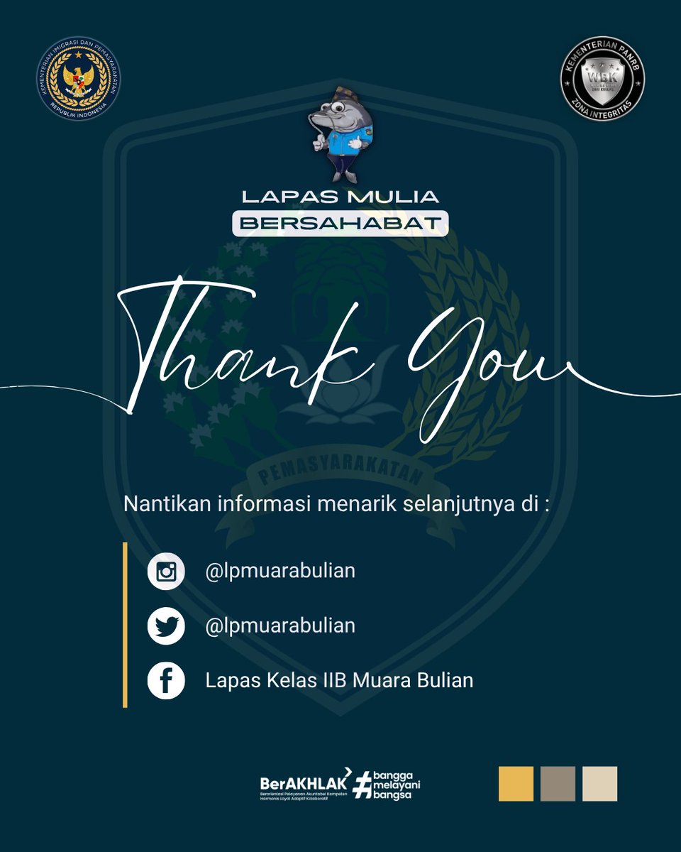 lpmuarabulian's tweet photo. dengan Tema “Memperkokoh Ideologi Pancasila Menuju Indonesia Raya”. Upacara dilaksanakan di Lapangan dalam blok Lapas Muara Bulian.
📌 *Humas Lapas Muara Bulian*
#KemenimipasRi
#GuardianGuide
#InfoPemasyarakatan
#KanwilDitjenpasJambi
#LapasMuaraBulian https://t.co/rhnJz9tCRq