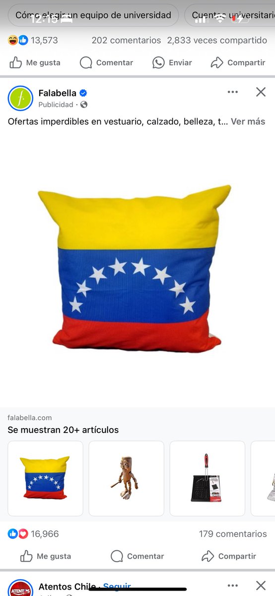 ifuentesa's tweet photo. Me acaba de salir esta publicidad de falabella estoy (????) https://t.co/K3FGzsUBuJ