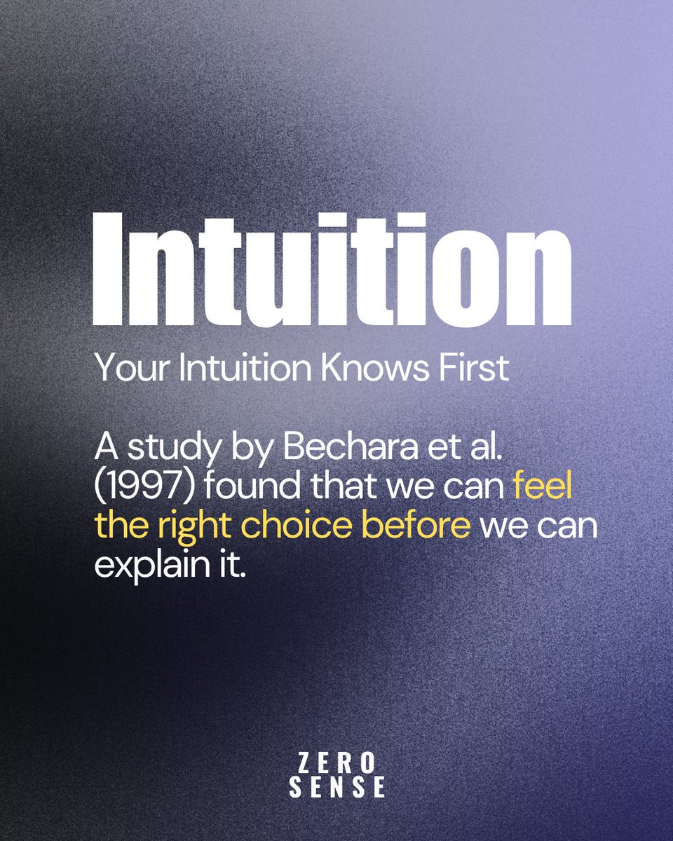 zerosensemethod's tweet photo. 🧠 Tools to Train Intuition

What if your body already knows the right decision—before your mind catches up?
Here’s how Zero Sense trains that kind of knowing, using science-backed and sensory-based tools. 🧵↓ https://t.co/KeTlcERXyj