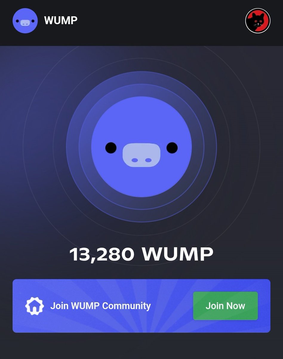 hyperpoisson's tweet image. 🚀Claim Your Free $WUMP Tokens Now!Check your Discord account age to grab some free $WUMP tokens! Let’s dive in:
🔗wump.xyz/join?ref=42191…
✅Claim your free tokens  
✅Complete the tasks
📝Make sure to log in to @WUMPxyz every day to claim your Daily Points! Don’t miss out!