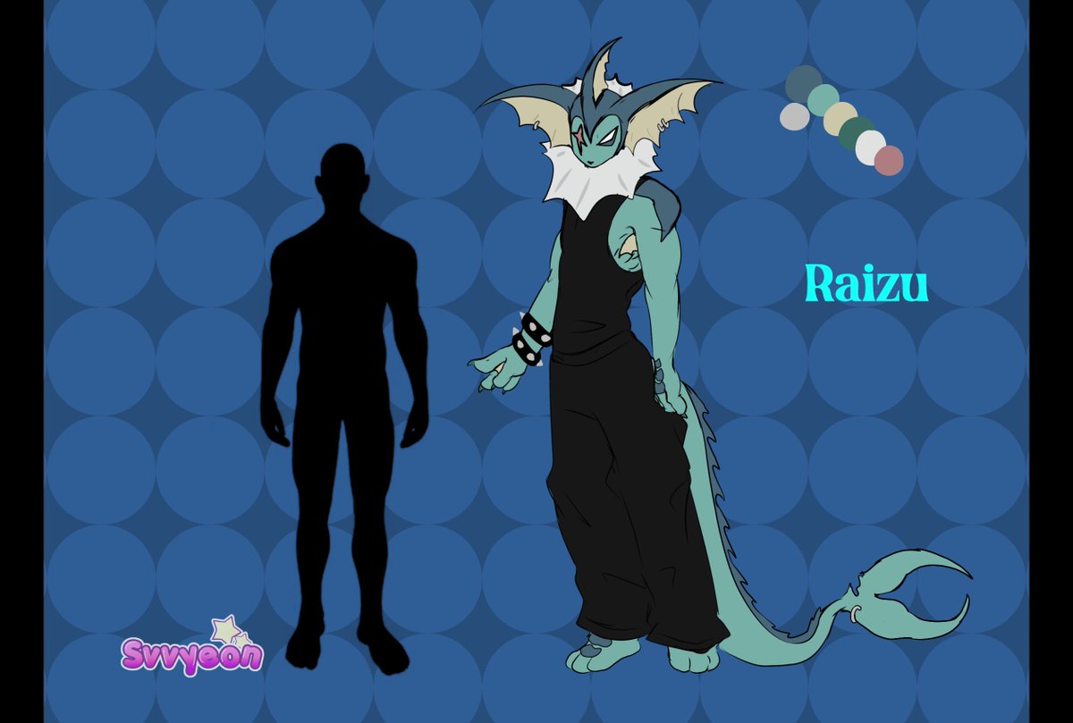 I was going to give him tattoos but that would be too complicated for me to animate. He is bisexual btw