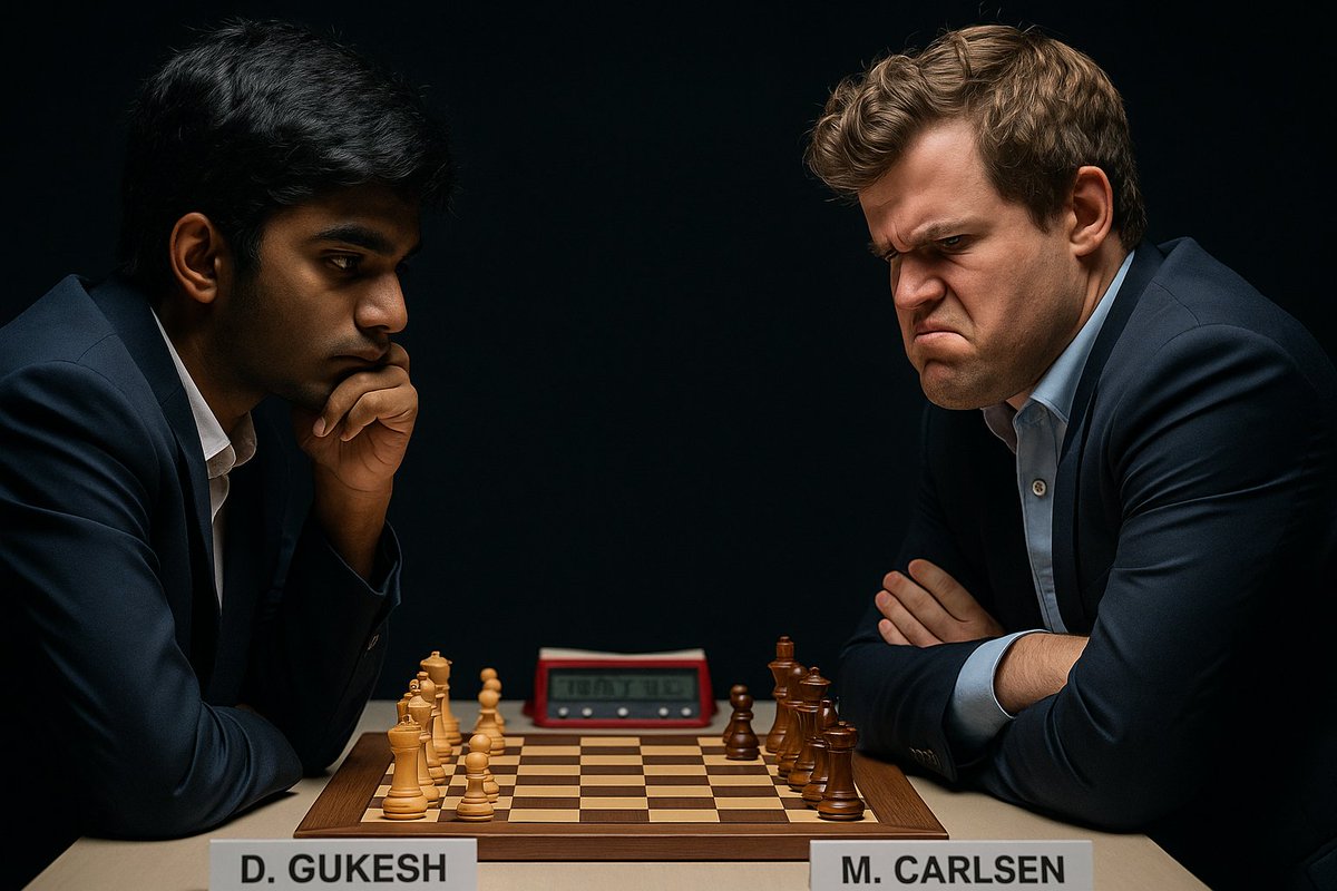 GunjaJha5's tweet photo. > Gukesh’s Grit 🔥 From Near Collapse to Crushing Carlsen at Norway Chess 2025! A must-read on pressure, resilience and Indian chess rising!
Read more: https://t.co/9i8JVbyJj3
#GukeshVsCarlsen #NorwayChess2025 #CheckmatePressure #IndianChessRising #Carlsen
#NorwayChess
#Gukesh https://t.co/ggQ96uy1ej