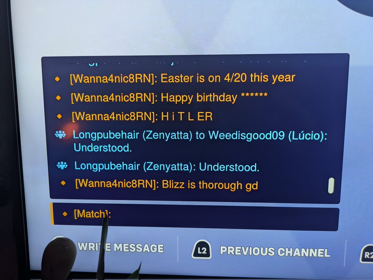 MyPersonalThots's tweet photo. This got me banned for 2 months btw. Thanks @Blizzard_Ent 

I WAS JUST STATING A HISTORICAL FACT. Gosh.  Easter. Hitler's Birthday
 4/20. They all united this year. https://t.co/sv3vEpOCDj