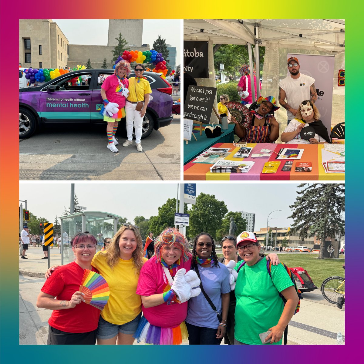 CMHAmbwpg's tweet photo. 🌈We were thrilled to join the #PrideWPG Parade once again this year—and what an incredible day it was! From the vibrant energy of the parade to the meaningful conversations at our booth at The Forks, we felt the love, strength, and spirit of our amazing 2SLGBTQIA+ community. https://t.co/RWTWRazd16