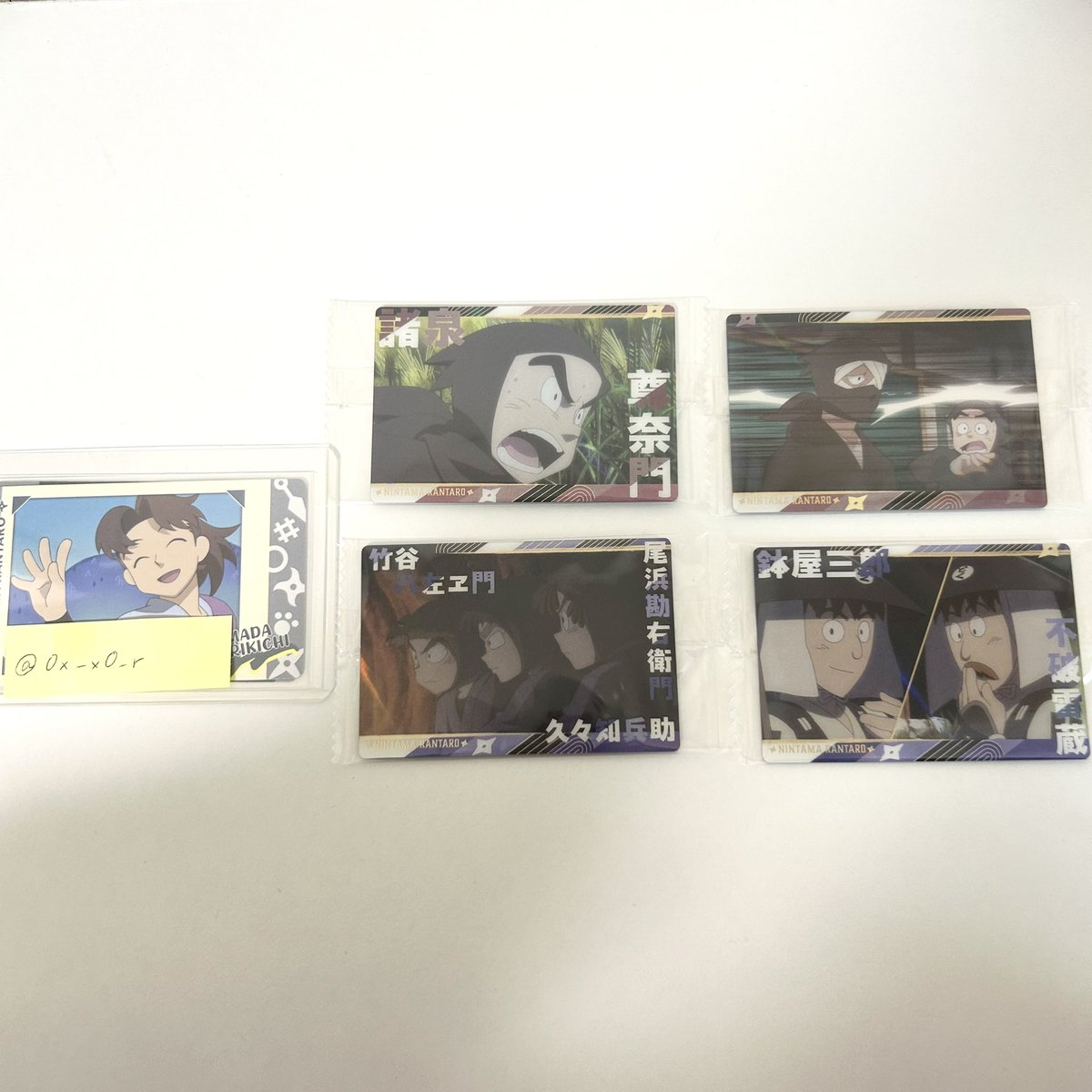 【交換】忍たま乱太郎 ツインウエハース 其ノ二

譲：画像(雑渡、諸泉、竹谷＆尾浜＆久々知、鉢屋＆不破)

求：利吉＆卒業生&gt;善法寺、七松、異種利吉

善法寺、七松はコンプ目的で集めております。
※纏めての方優先
※大阪手渡しもしくは郵送でのお取引
気軽にお声かけください！