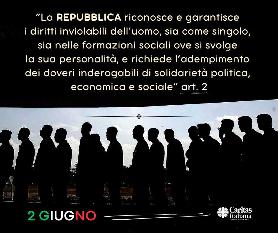 2 giugno – FESTA DELLA REPUBBLICA

È compito della #Repubblica rimuovere gli ostacoli di ordine economico e sociale, che, limitando di fatto la libertà e l'eguaglianza dei cittadini, impediscono il pieno sviluppo della persona umana ... 

#dirittiinviolabili #doveriinderogabili