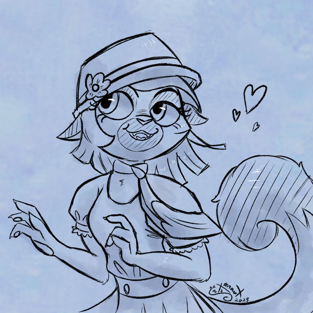 Quickish sketch of my oc. If you recognize her after a year of me not drawing her, you're a real one.

#lackadaisyoc