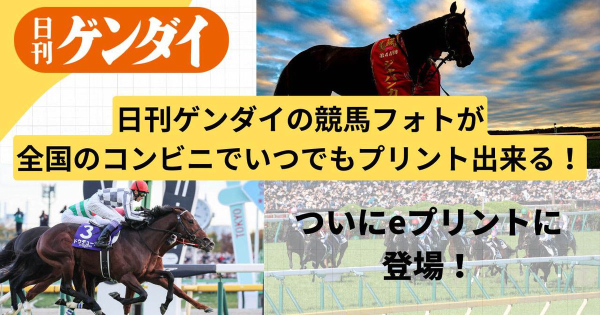 お知らせです！ 本日より、弊紙カメラ氏の撮影する競馬フォトが
