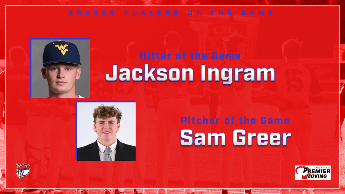 Staunton Braves (@stauntonbraves) on Twitter photo Sunday, <a href="/StauntonBraves/">Staunton Braves</a> 18, <a href="/22657Express/">Strasburg Express</a> 7. Braves Hitter of the Game is <a href="/Jackson_Ingram7/">Jackson Ingram</a> <a href="/WVUBaseball/">WVU Baseball</a>. Jackson was 2-for-5 with a grand slam and 5 RBIs. Pitcher of the Game is <a href="/sam_greer3/">Sam Greer</a> <a href="/SJUHawks_Base/">Saint Joseph's Baseball</a>. Sam pitched 4 innings, 2 runs on 4 hits. 4 Ks, 0 BBs. Sunday, <a href="/StauntonBraves/">Staunton Braves</a> 18, <a href="/22657Express/">Strasburg Express</a> 7. Braves Hitter of the Game is <a href="/Jackson_Ingram7/">Jackson Ingram</a> <a href="/WVUBaseball/">WVU Baseball</a>. Jackson was 2-for-5 with a grand slam and 5 RBIs. Pitcher of the Game is <a href="/sam_greer3/">Sam Greer</a> <a href="/SJUHawks_Base/">Saint Joseph's Baseball</a>. Sam pitched 4 innings, 2 runs on 4 hits. 4 Ks, 0 BBs.