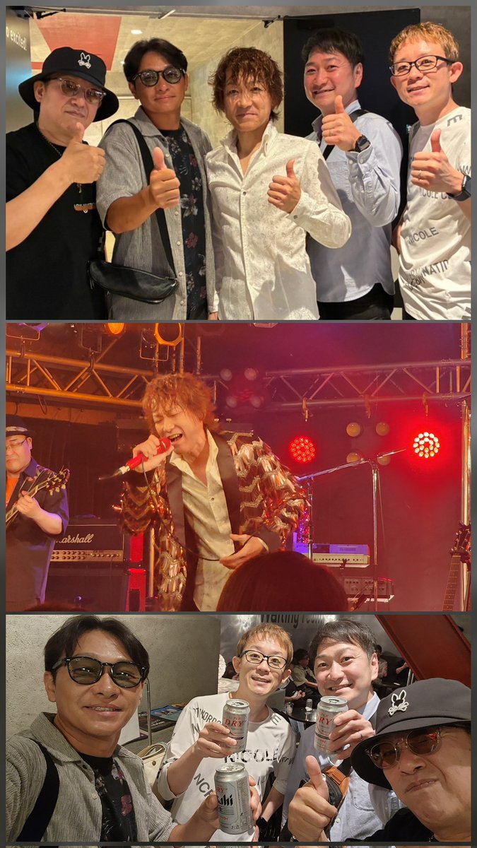 FreeFace_TOM's tweet image. 昨日は以前YOUTUBE配信でもお世話になったVANQUISH &amp;amp; SIX ONEオーナーの川口さんのBirthdayライヴに行ってきました🎶
59歳とは思えないパワフルなステージ。
ステージからTEPPANの事も沢山言って頂き感謝です❤
川口さん改めてお誕生日おめでとうございまーす🎉✨😆✨🎊
#vanquish
#sixone
#TEPPAN