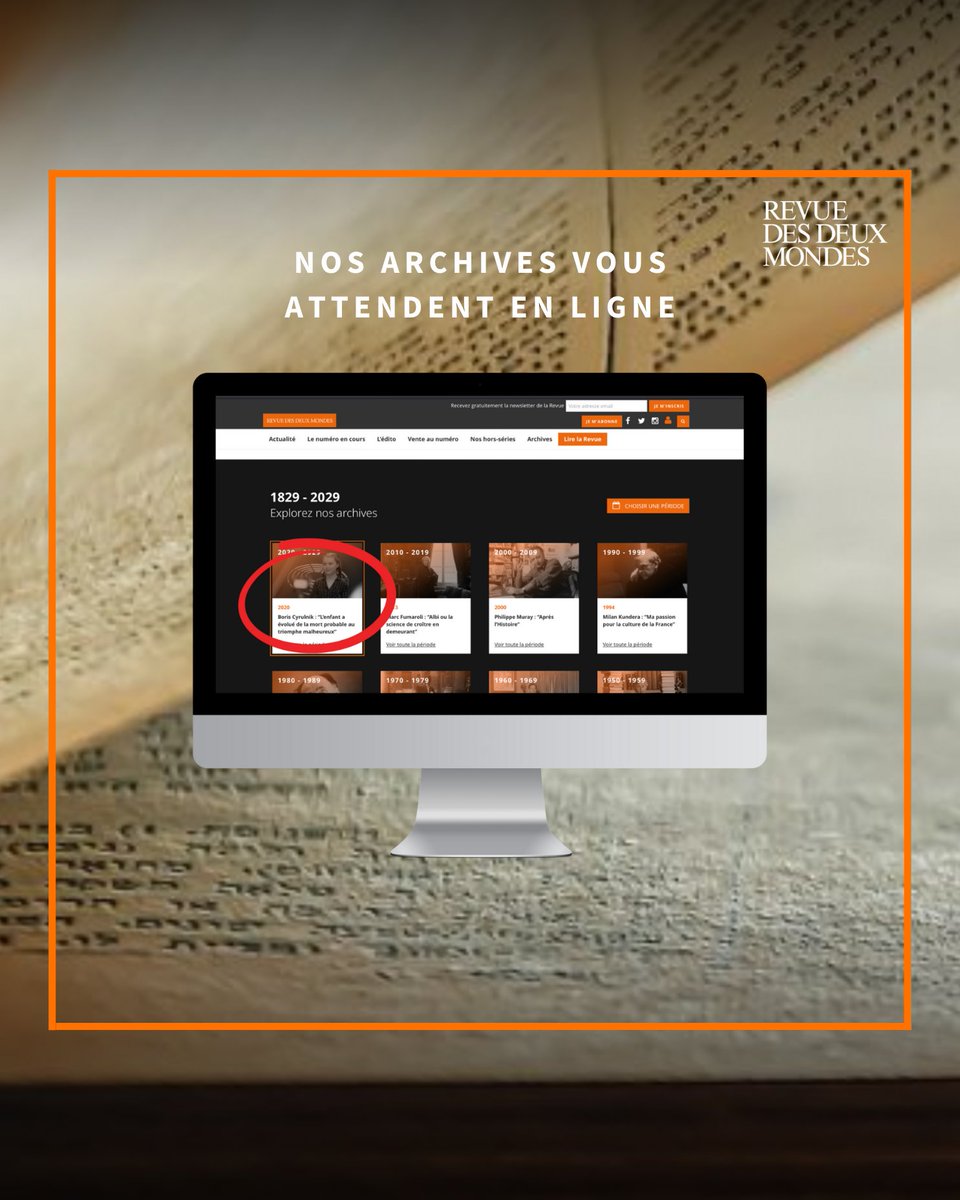 🔸[ NOS ARCHIVES VOUS ATTENDENT EN LIGNE ]
 
Découvrez en quelques clics comment avoir accès aux trésors d'archives de la <a href="/Revuedes2Mondes/">Revue des Deux Mondes</a>. Bonne #lecture !

💻 Le guide : bit.ly/43AHK6b
