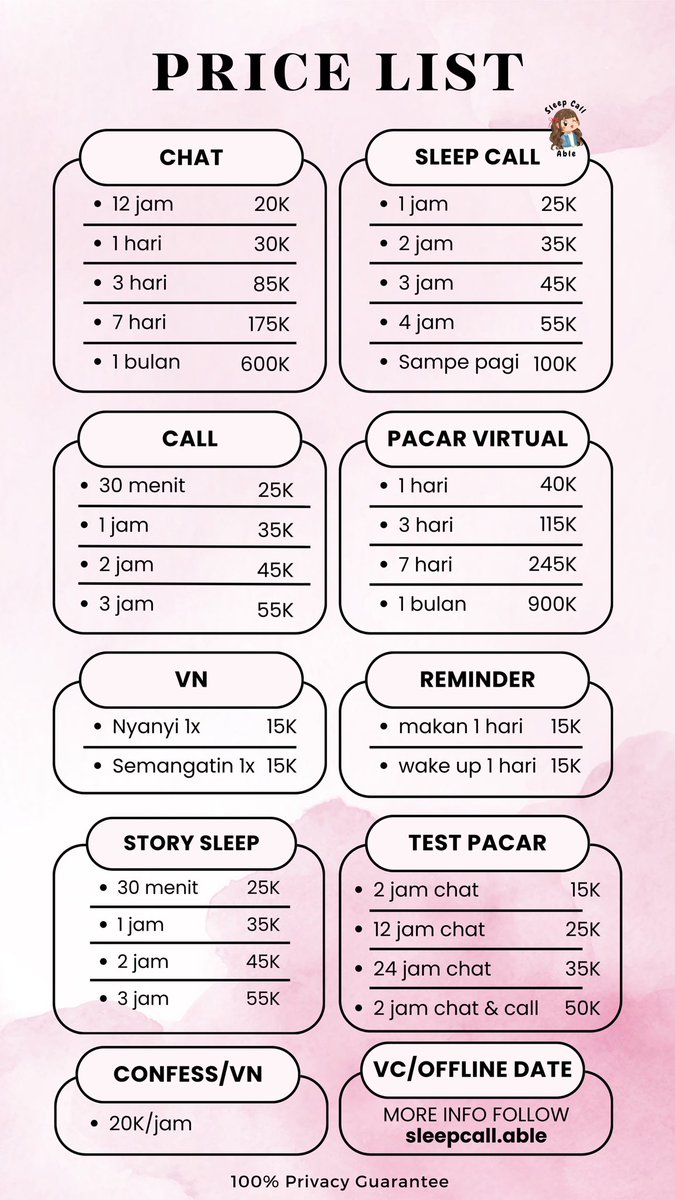 sleepcall_able's tweet photo. yang mau join talent bisa ke dm  #katakata #fyp #sleepcall #jasasleepcall #rentgirlfriend #rentboyfriend #sewapacar #oker #lowongankerja #freelance #parttime #pacarvirtual #rentalpacar #moveon #gamon #jasacurhat #oker #testpacar #tipsmoveon https://t.co/TxtTHPrZPR