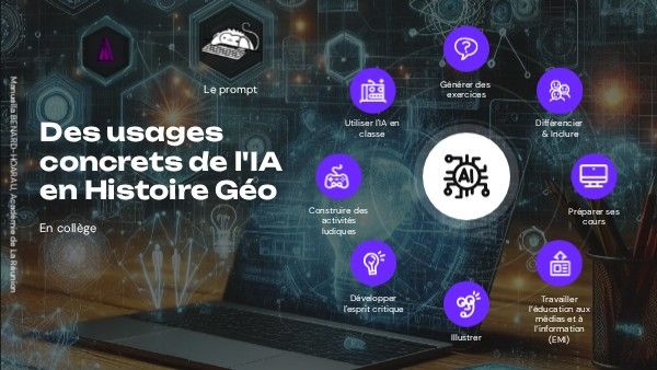 🤖 Enseignants d'Histoire-Géographie, ce #genially interactif de <a href="/BenardHoarau/">Manuella Benard-Hoarau</a> vous propose des usages concrets de l'I#IA en #classe pour vous inspirer : création de quiz, #différenciation #pédagogique, #chatbots etc
view.genially.com/67c9bf0267ca84…