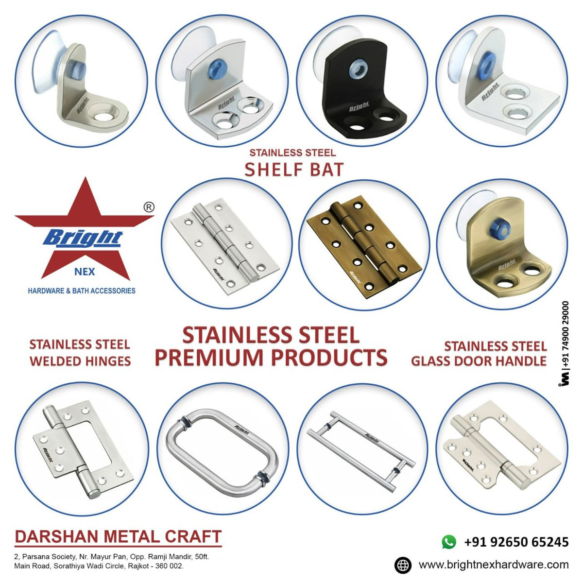 ibais_hardware's tweet photo. DARSHAN METAL CRAFT (RAJKOT)
For enquiry via WhatsApp click:
https://t.co/IwSkxbV9Cd
Mr. Rajesh Patel - 92650 65245
#shelfbat #shelfbats #hardwarefurniture #hardwareupdates #hardwareindustries #hardware #hardwarecollection
.
@ibais_hardware https://t.co/5VXHz9jU6i